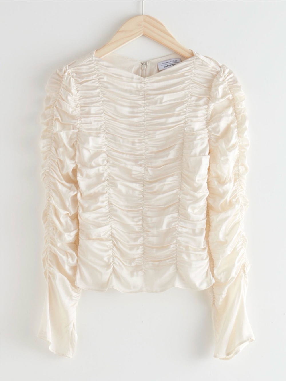 & OTHER STORIES Gathered Long Sleeve Top SZ 4 BNWT